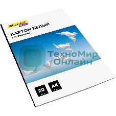 Картон белый Silwerhof мелованный 20л. A4 Create 240г/м2 обл.мел.картон ПЭТ 200x280мм