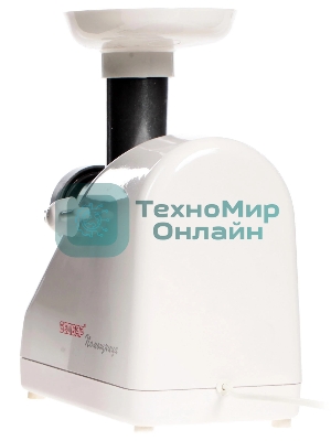Мясорубка электрическая Белвар Помощница КЭМ-36/220-4-32 белый, 1000 Вт, 0.6 кг/мин, реверс, насадки - 6