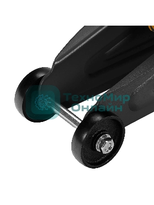 Домкрат гидравлический подкатной с фиксатором Denzel 2 т, 130-330 мм, в кейсе