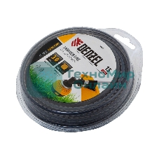 Леска для триммера Denzel двухкомпонентная зубчатый квадрат, 3,0мм х 15м, блистер EXTRA CORD