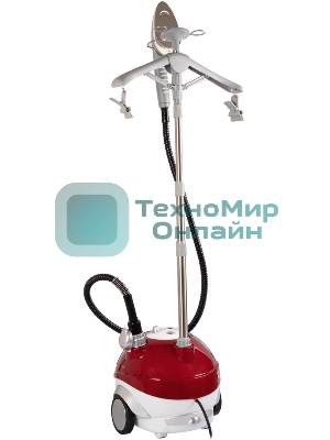 Отпариватель Endever Odyssey Q-9 красный/белый, 2500 Вт, 90 г/мин, 2300 мл