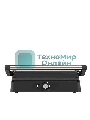 Гриль электрический Topdevice EG1/2200 Вт/0-240 °C/раскрытие на 180 °C/несъемные панели/черно-серебристый (TDSEG001_BK)