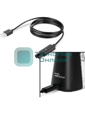 Ирригатор Waterpik WP-492 EU черный, от аккумулятора, 210 мл, 2 режима