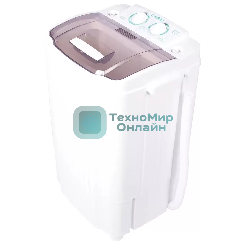 Стиральная машина Славда WS-30ET белый загрузка вертикальная 3 кг, 0 об/мин, класс А
