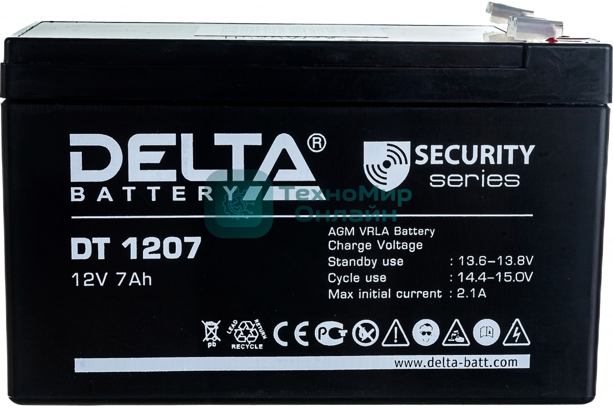 Батарея для ИБП Delta DT 1207 (12V, 7Ah)