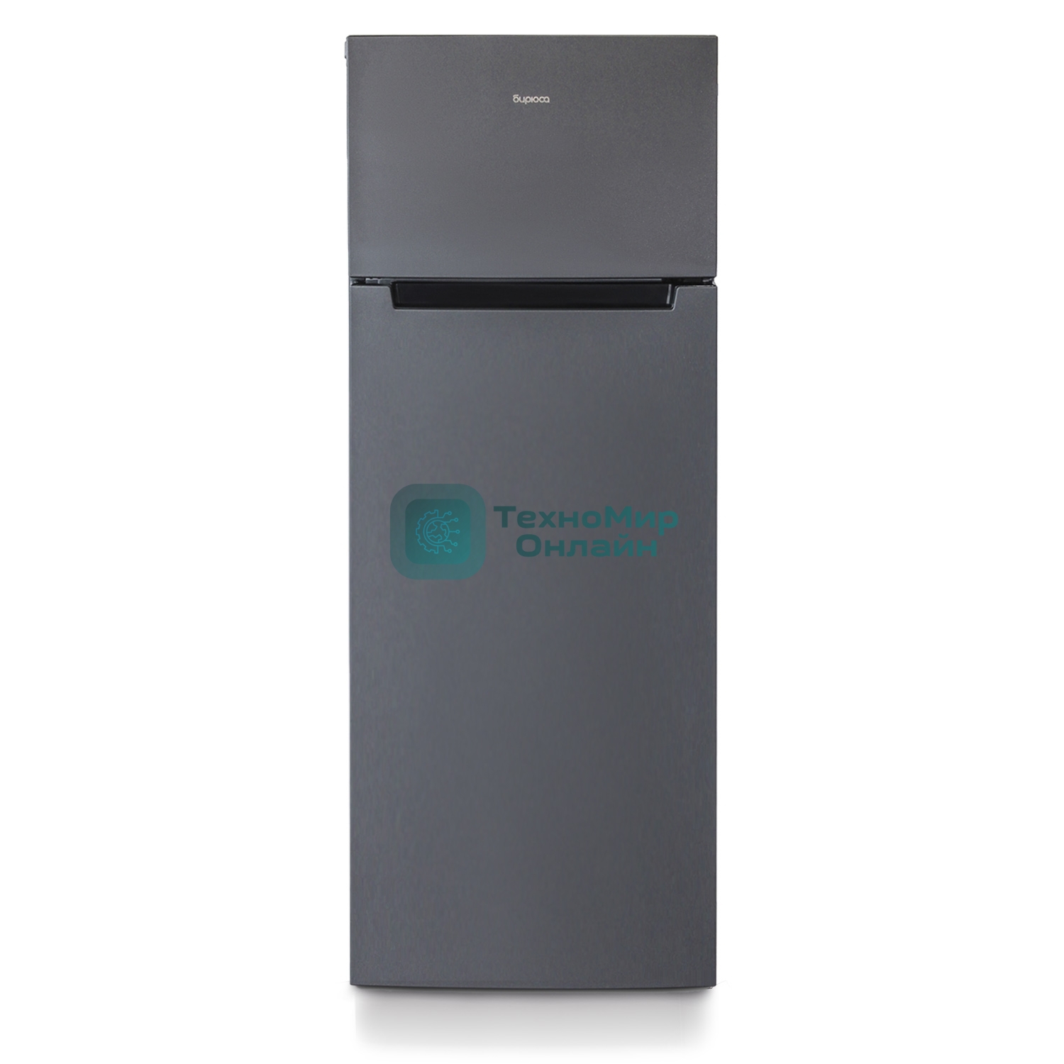 Холодильник Бирюса Б-W6135 матовый графит двухкамерный 240/60л морозилка сверху, автоматическое оттаивание