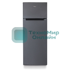 Холодильник Бирюса Б-W6135 матовый графит двухкамерный 240/60л морозилка сверху, автоматическое оттаивание