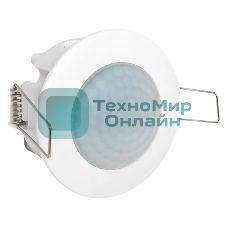 Датчик движения EKF dd-ms-100 (ИК) MS-100 (ДД) встраив. 1200 Вт 360 град. до 6 м IP20