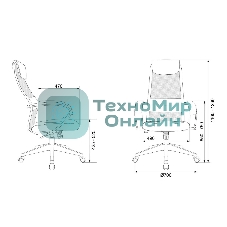Кресло Бюрократ CH-607BS черный, сетка