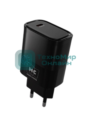 Сетевое зарядное устройство MORE CHOICE (4620202553515) NC68 1Type-C 3.0A PD 35W, черный