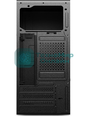 Компьютерный корпус CBR mATX Minitower V203, без БП, 1хUSB 3.0, 1хUSB 2.0, HD Audio+Mic, черный PCC-MATX-V203-WPSU