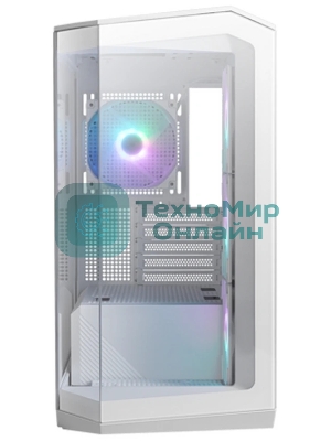 Компьютерный корпус MSI MAG Pano M100R PZ White , Micro-ATX, 1xUSB 3.2 Gen 1, 1xUSB 3.2 Gen2 Type-C, 4x120мм ARGB Fan, ARGB+PWM Control Board, TG, WHITE