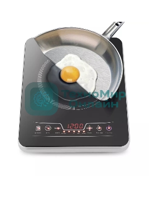 Плита настольная электрическая Kitfort КТ-102 черный, стеклокерамика