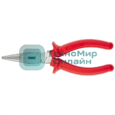 Длинногубцы Matrix Econom, 200 мм, прямые шлифованные, пластмассовые рукоятки