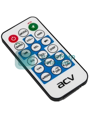 Автомагнитола ACV AVS-2100BM, 2 DIN, Bluetooth, USB Type-A, AUX, пульт ДУ