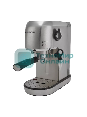 Кофеварка эспрессо Polaris PCM 2001AE нержавеющая сталь, исп. кофе - молотый, 1.5 л, 1400 Вт, 20 бар