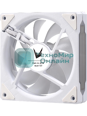 Вентилятор для корпуса Aerocool/Formula Floe 12WH ARPW ARGb белый, 120 мм, 1500 об/мин, 26.8 дБ, 4 pin