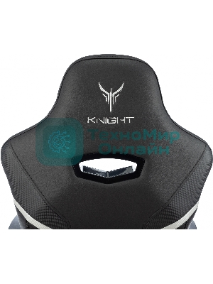 Кресло Knight Thunder 5X черный, экокожа, 120 кг, механизм качания