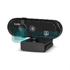 Веб-камера ExeGate Stream HD-4000 3840x2160, 30 кадр/с, USB Type-A, микрофон (2 шт, шумоподавление), автоматическая фокусировка, шторка приватности, универсальное крепление