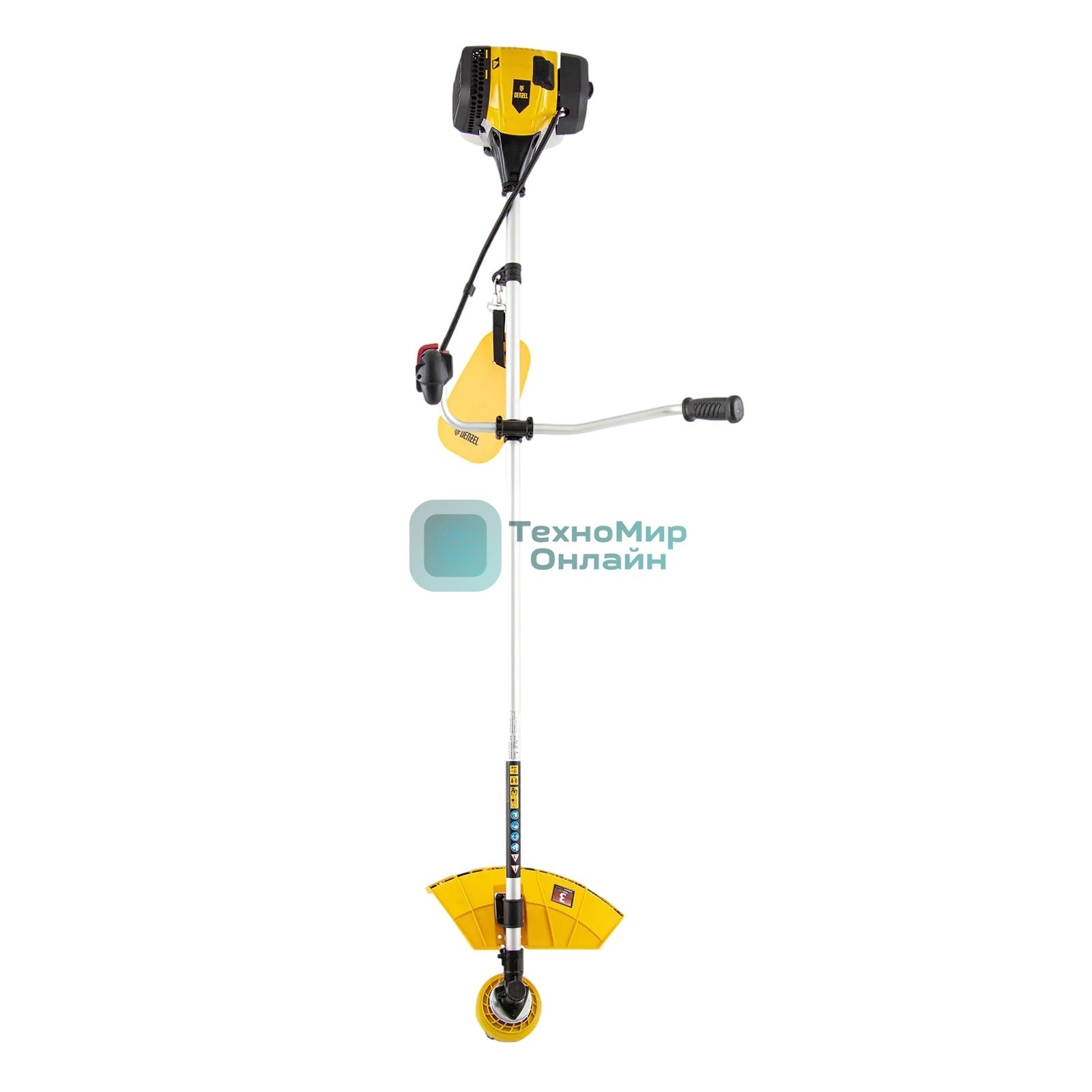 Триммер бензиновый Denzel DGT-430, 43см3, 2,5 л.с., неразъемная штанга, состоит из 2 частей