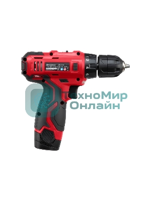 Дрель-шуруповерт аккумуляторная MTX MCDL-12-02P, Аккумуляторная, 12В, 2 АКБ, Кейс