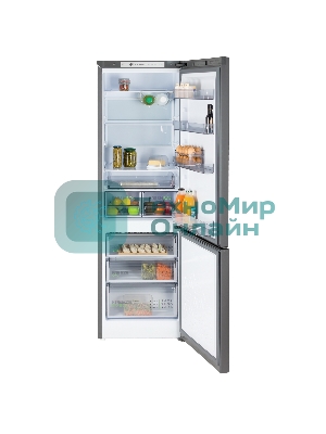 Холодильник Бирюса W6130 матовый графит двухкамерный 245/100л морозилка снизу