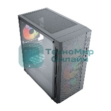 Компьютерный корпус ACD Citadel 104 ATX, черный, USB 3.0x1+USB 2.0x2+HD audio,3x12см F1 ARGb fans at front(Slave fans),1x12см F1 ARGb fan at rear (Master fan)