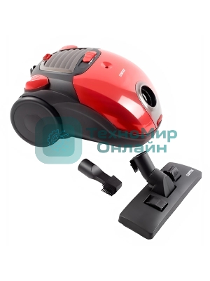 Пылесос Centek CT-2511 красный, 400/2000 Вт, уборка сухая, пылесборник мешок, 2 л