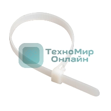 Хомут кабельный 3.6х250 нейл. бел. (уп. 100 шт) IEK UHH31-D036-250-100
