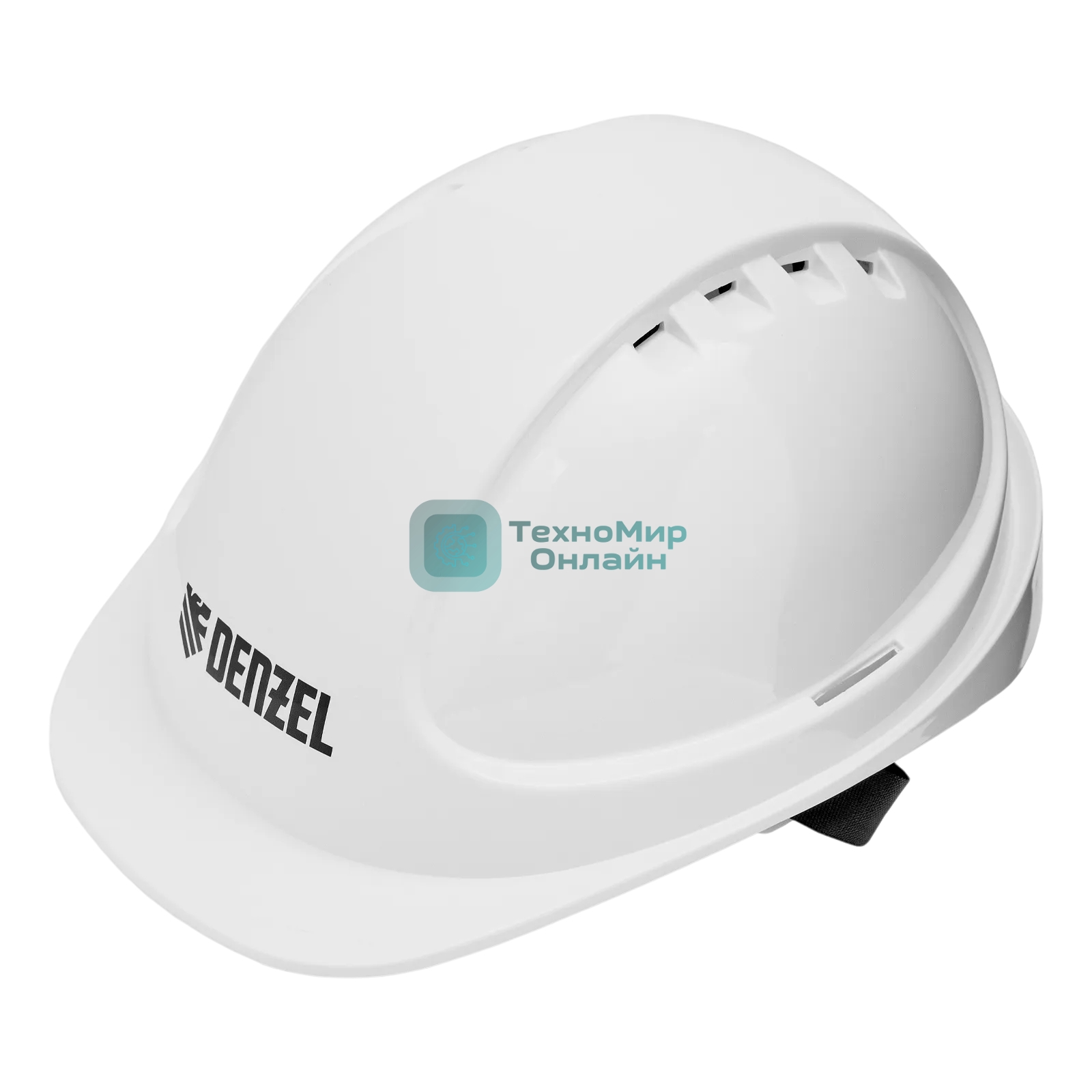 Каска защитная ударопрочная Denzel ABS/PC, плавная регулировка, модель 