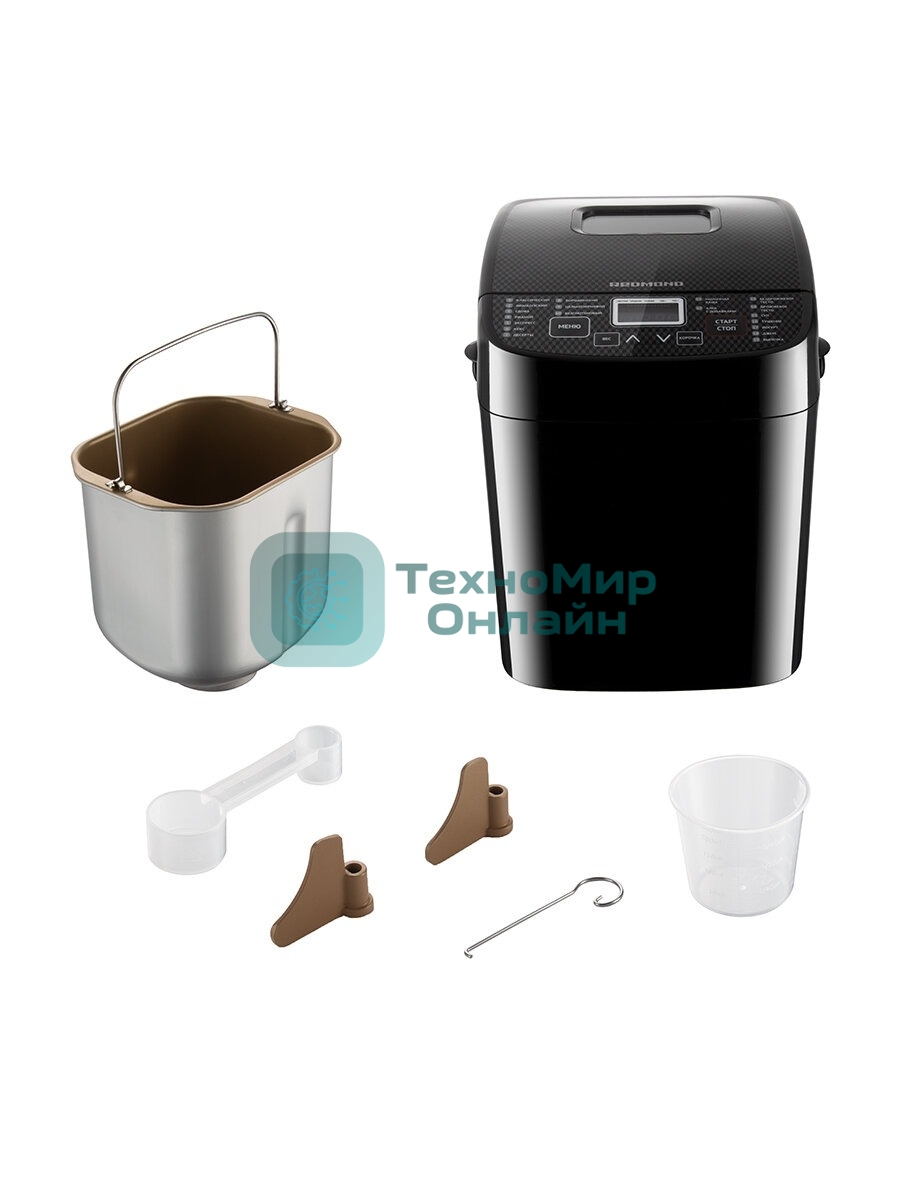 Хлебопечка Redmond RBM-1908 450 Вт, черный