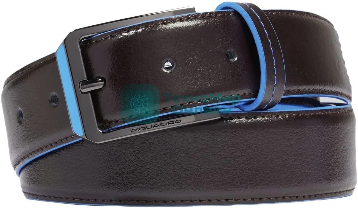 Ремень мужской Piquadro Blue Square CU6743B2/MO 125х3.5 см коричневый натур.кожа