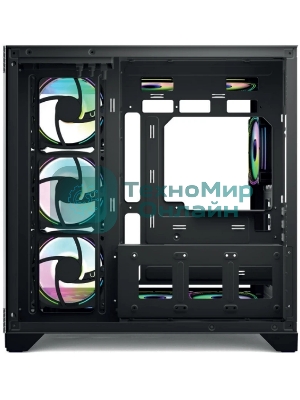 Компьютерный корпус Forza FZ-G42A Seaview TG ATX Case, black, w/o psu, Tempered glass front panel, 1x3,5