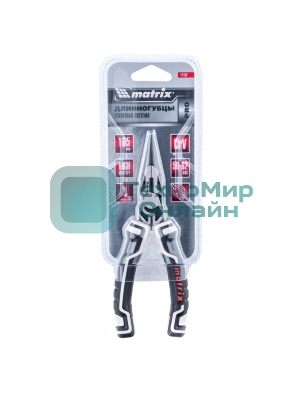 Длинногубцы Matrix прямые 165 мм усиленная система, PRO
