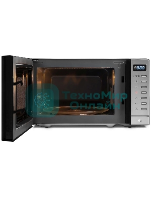 Микроволновая печь Rondell RDE-MW203 черный/серебристый, 20 л, 700 Вт, переключатели - кнопки