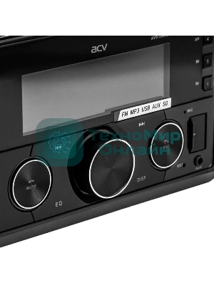 Автомагнитола ACV AVS-2100BM, 2 DIN, Bluetooth, USB Type-A, AUX, пульт ДУ