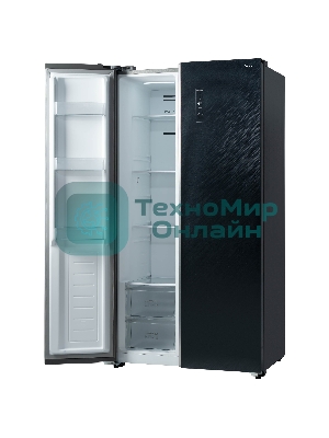 Холодильник Бирюса SBS 541 TBG черный двухкамерный 343/198 л морозилка слева, NoFrost, Side-by-side