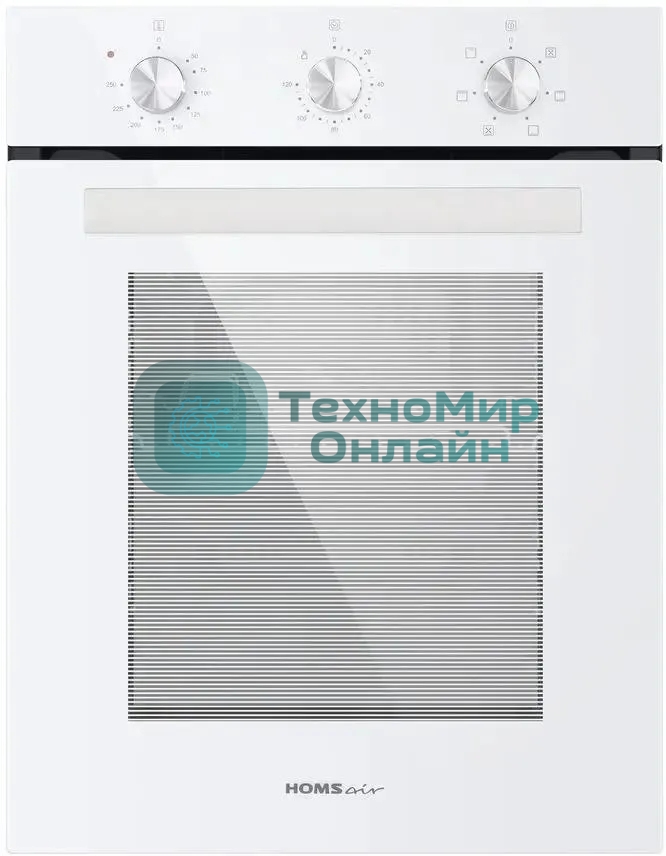 Духовой шкаф электрический встраиваемый HOMSair OEF451WH белый