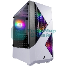 Компьютерный корпус 1STPLAYER FIREROSE F3-A белый, ATX, TG, 4x120мм LED fans inc.