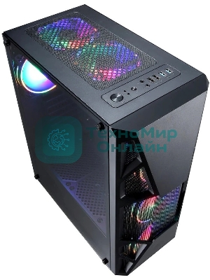 Компьютерный корпус Aerocool/Formula CL-3303B RGb черный без БП ATX 6x120мм 2xUSB 2.0 1xUSB 3.0 audio bott PSU
