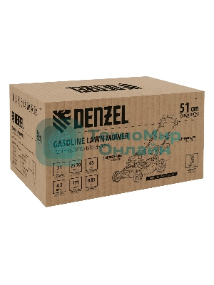 Газонокосилка бензиновая Denzel GLR-510SP-ZS, 171 см3, ширина 51 см, привод, травосборник 65 л