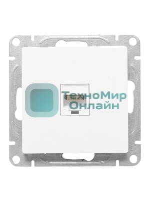 Механизм розетки RJ45 (cat5) EKF UP1-SOW-RJ45-5 белый Эпика