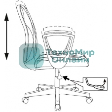 Кресло Бюрократ CH-327 черный, экокожа, 120 кг, механизм качания