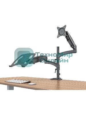 Кронштейн для монитора/ноутбука Cactus CS-VM-LH08-BK черный 13