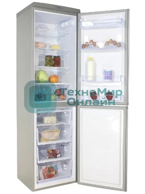 Холодильник DON R-297 NG нерж сталь двухкамерный 225/140л морозилка снизу