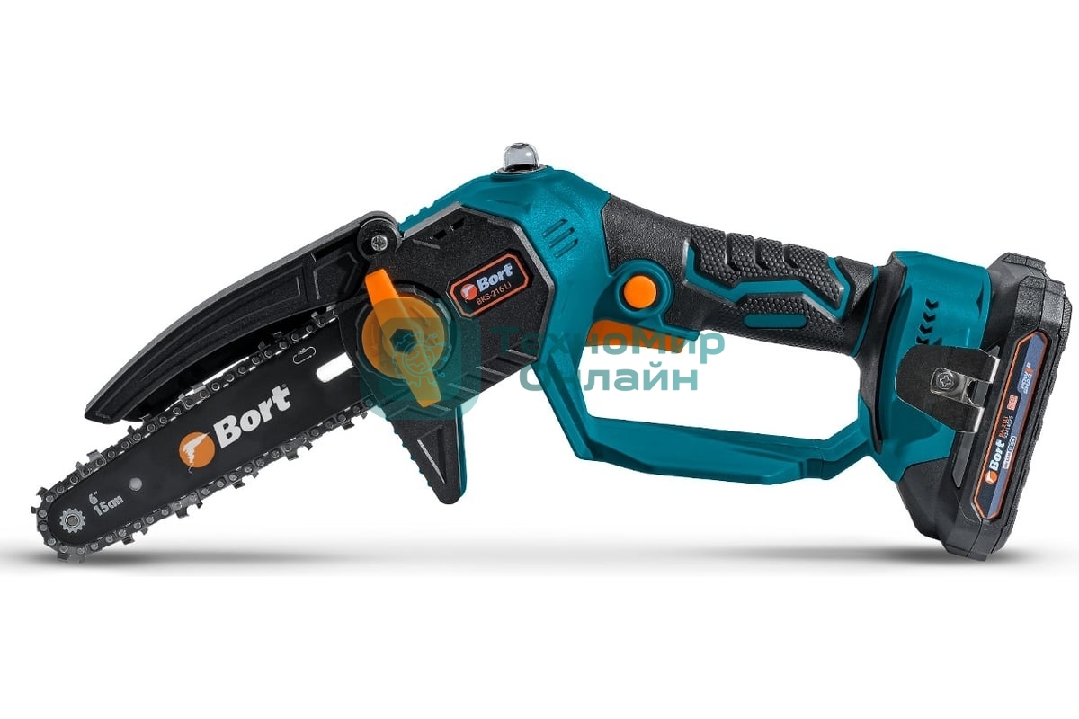 Пила цепная аккумуляторная Bort BKS-216-Li (2 АКБ + ЗУ)