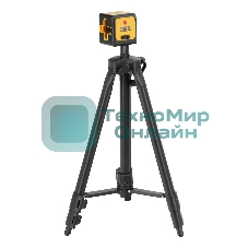 Лазерный уровень Denzel DQB-T, 30 м, зеленый луч, батарейки, штатив