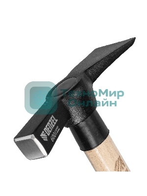 Молоток каменщика Denzel 600 г, буковая рукоятка, EFP