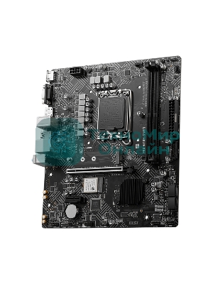 Материнская плата MSI PRO H610M-G WIFI H610, LGA1700, 2*DDR5, 1*PCIEx16, 1*PCIEx1, 1*M.2, 4*USB3.2Gen1, 6*USB2.0, 4*SATA3.0, 1G, VGA, DP, HDMI, M-ATX, RTL