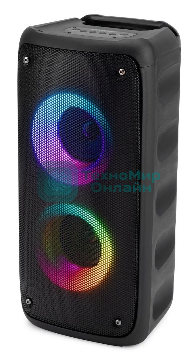 Минисистема Hyundai H-MC1230 черный 40Вт FM USB BT micro SD